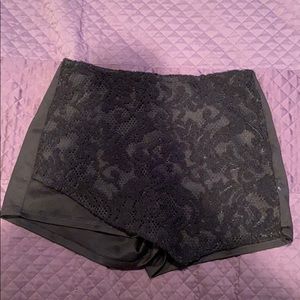 Black Lace Skort
